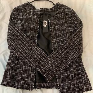 Black and white blazer new with tags